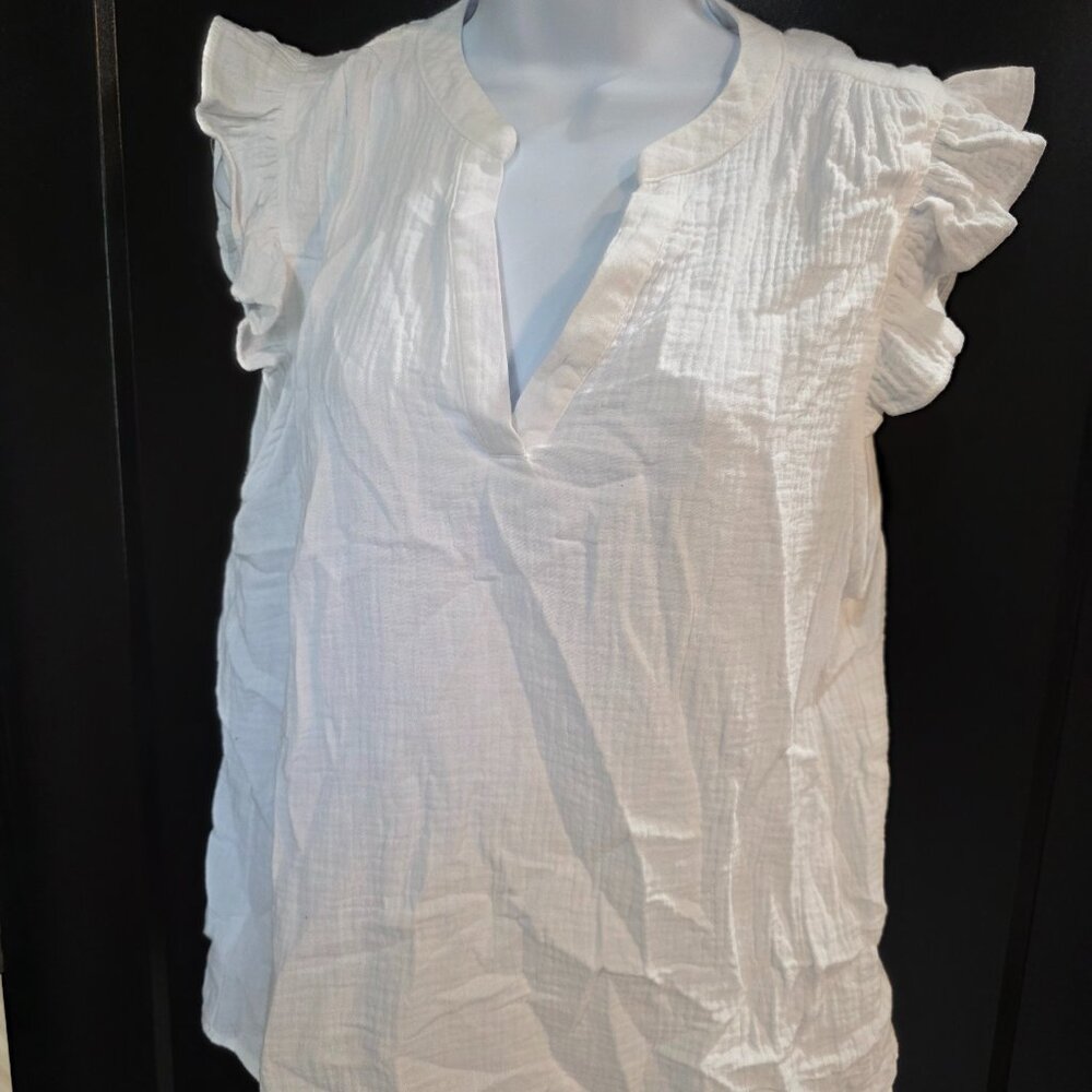 Staccato White Top Sz L